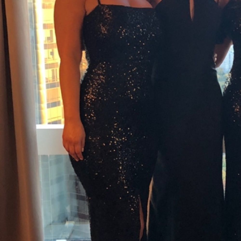 Nookie Black Sequin Maxi Dress - Picture 10 of 11